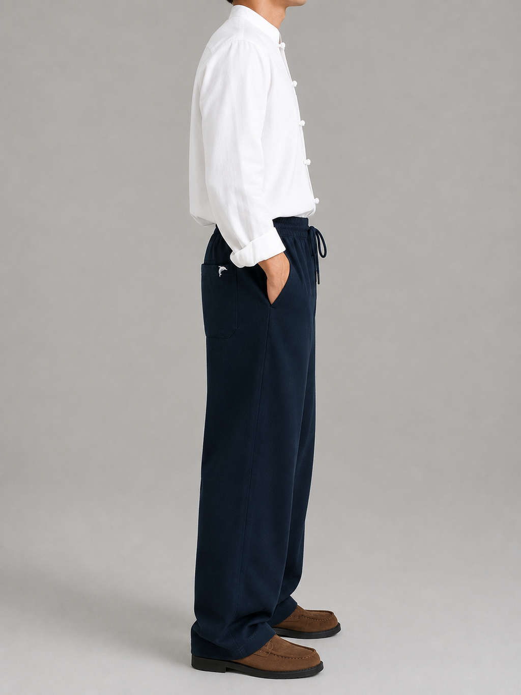Dolffin Premium Neoprene Relaxed Fit Trouser – Navy Blue