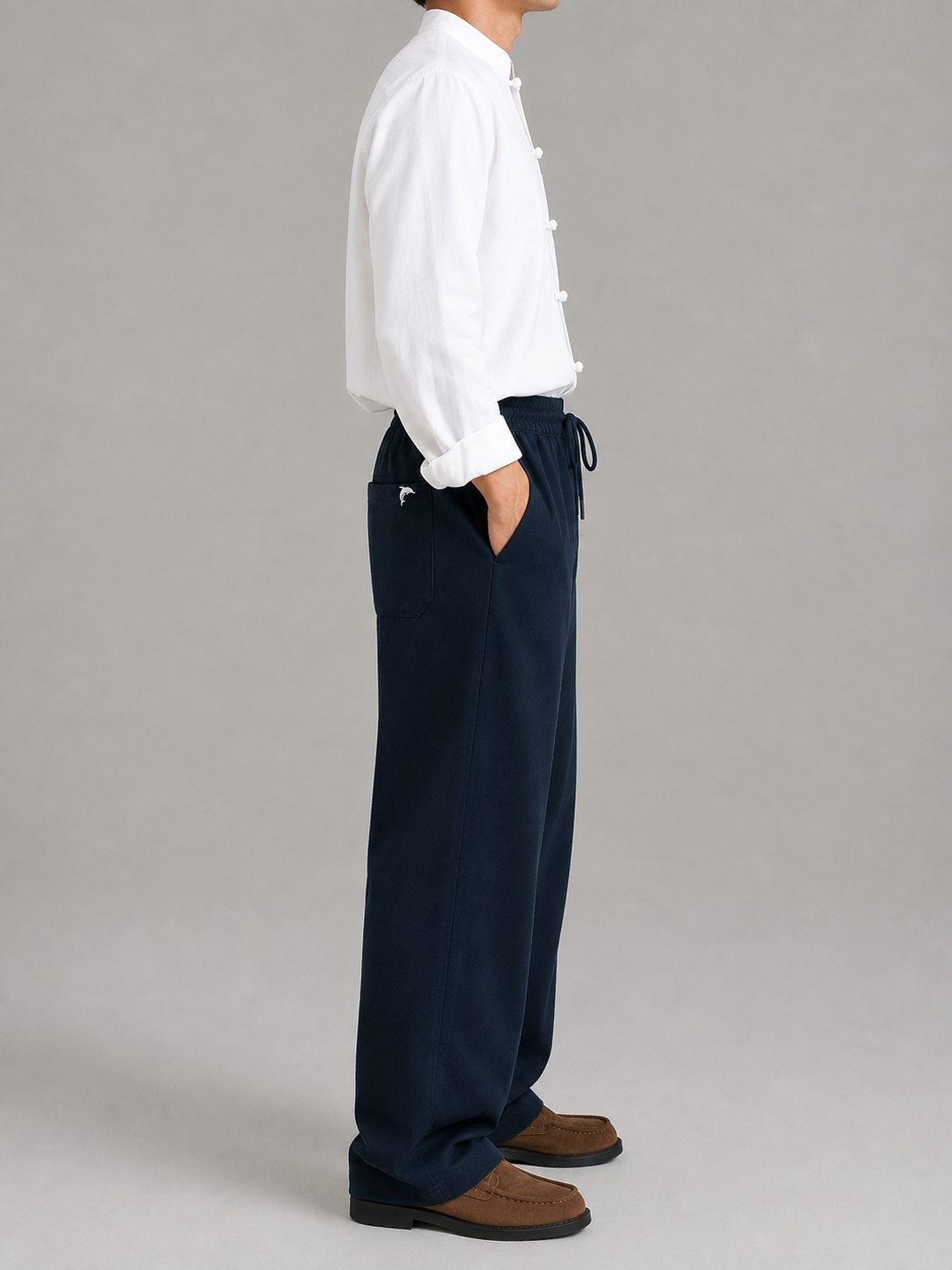 Dolffin Premium Neoprene Relaxed Fit Trouser – Navy Blue