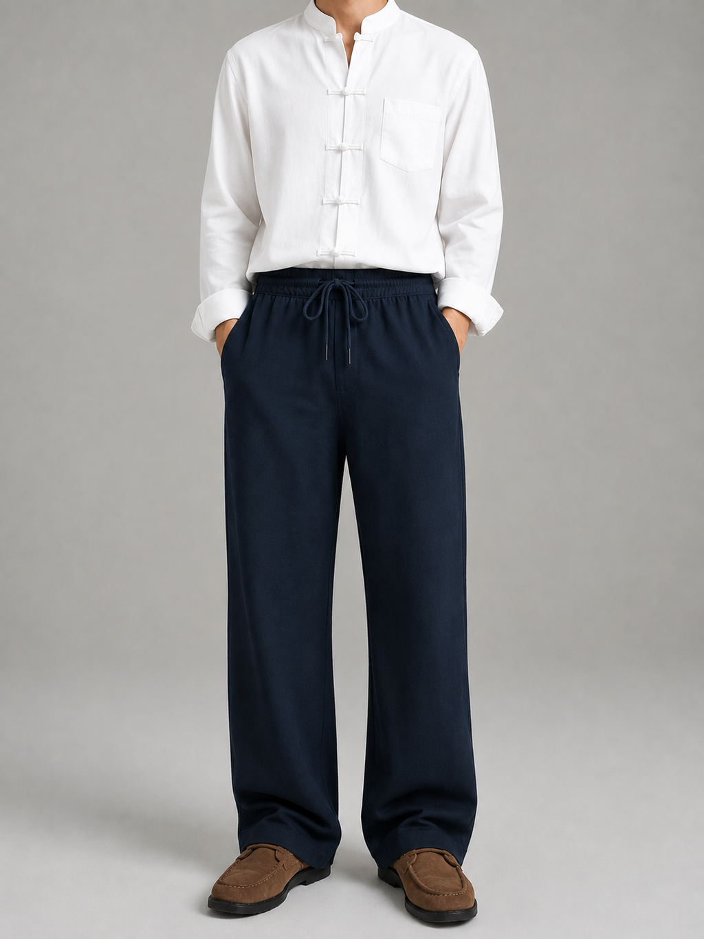 Dolffin Premium Neoprene Relaxed Fit Trouser – Navy Blue