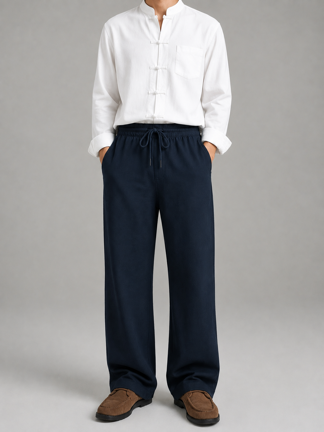 Dolffin Premium Neoprene Relaxed Fit Trouser – Navy Blue