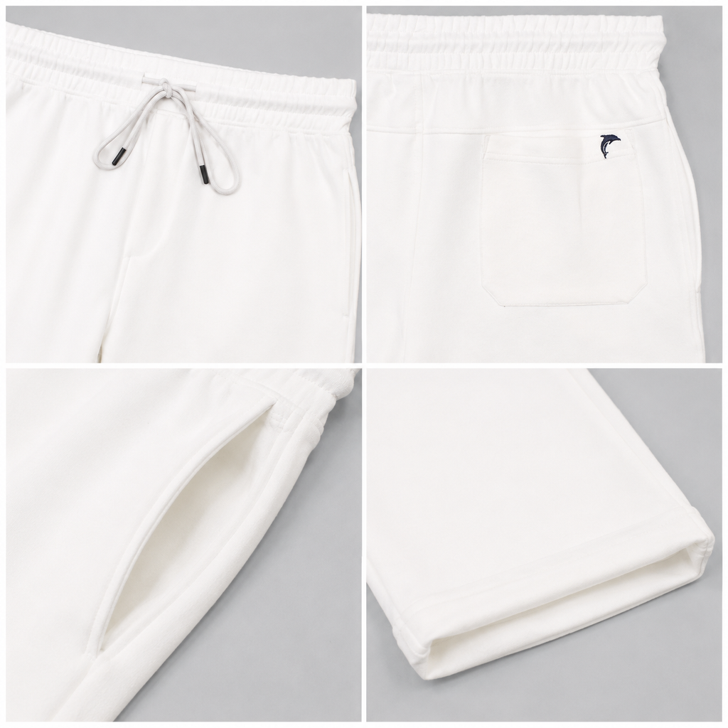 Dolffin Premium Neoprene Relaxed Fit Trouser – White