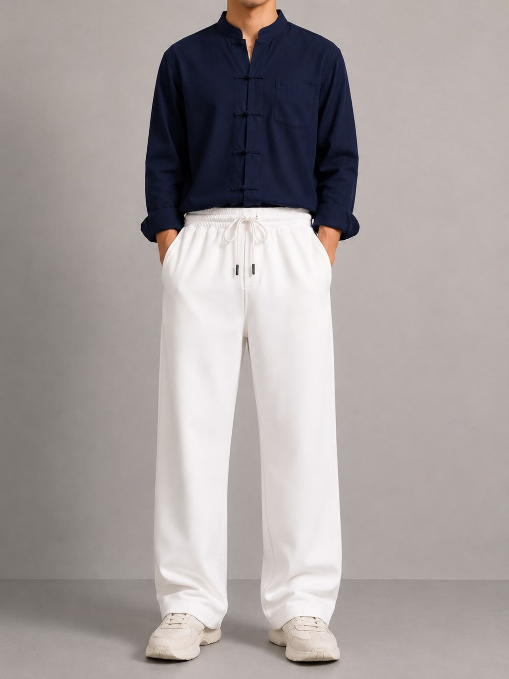 Dolffin Premium Neoprene Relaxed Fit Trouser – White