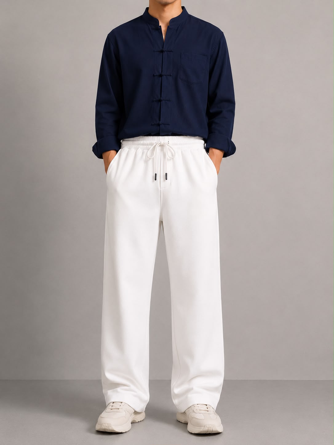 Dolffin Premium Neoprene Relaxed Fit Trouser – White